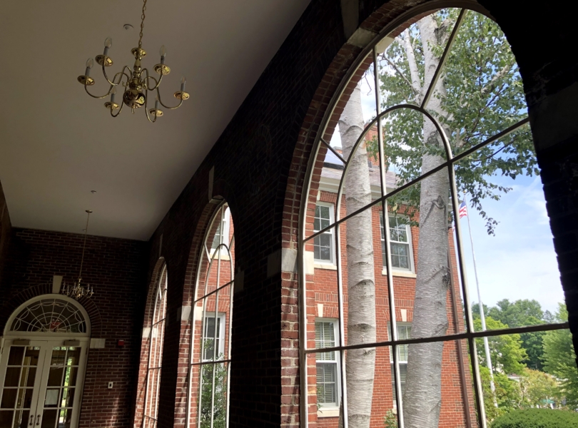 Interior vestibule of church