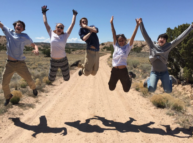 Youth expressing joy