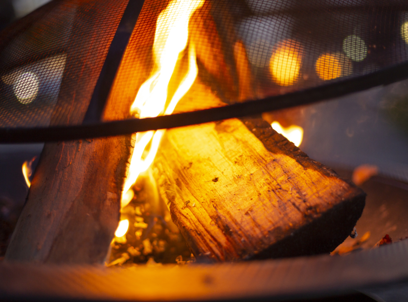 Roaring fire