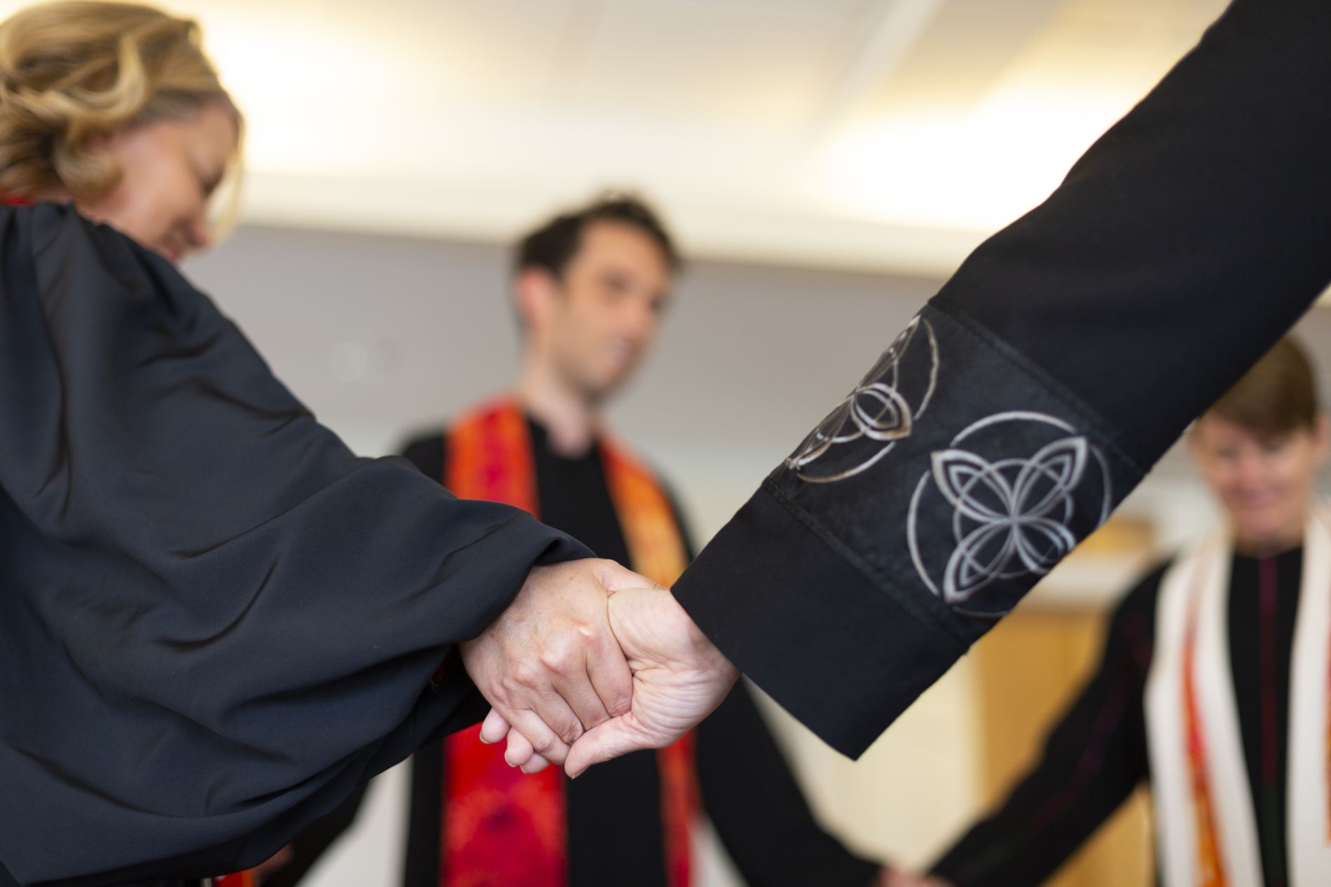 Pastors pray together