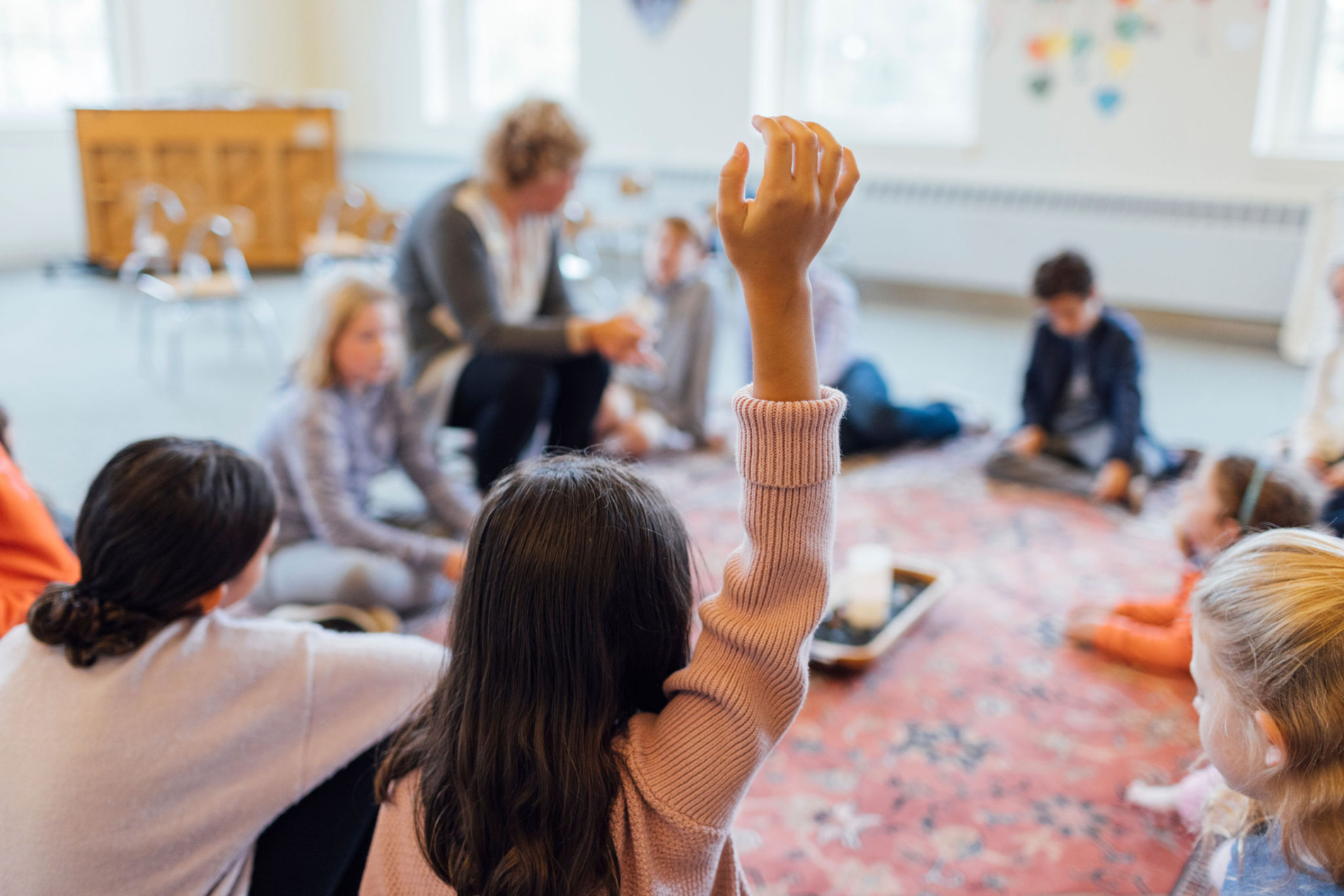 Children engage in activity in children's church
