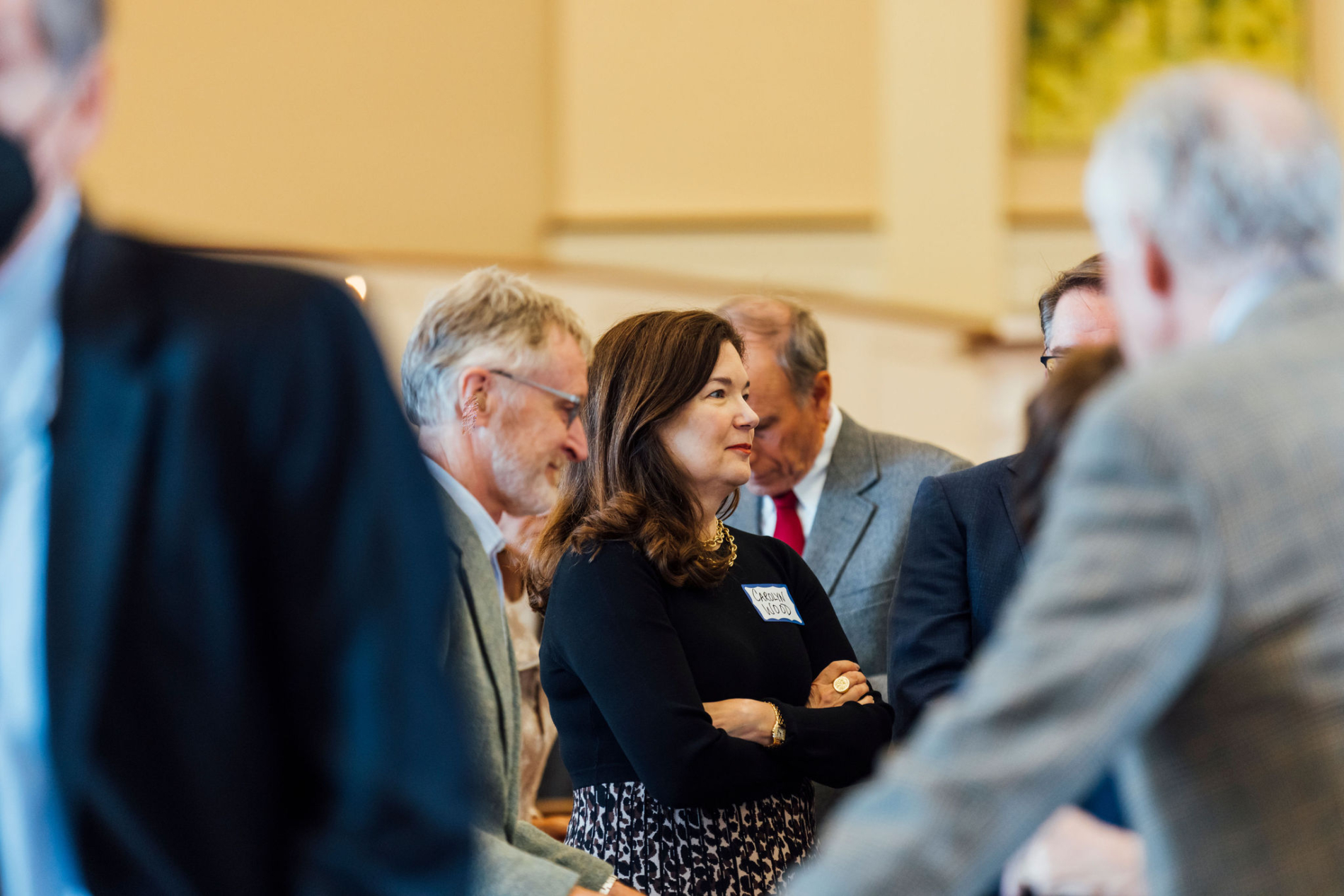 Conversations after worship
