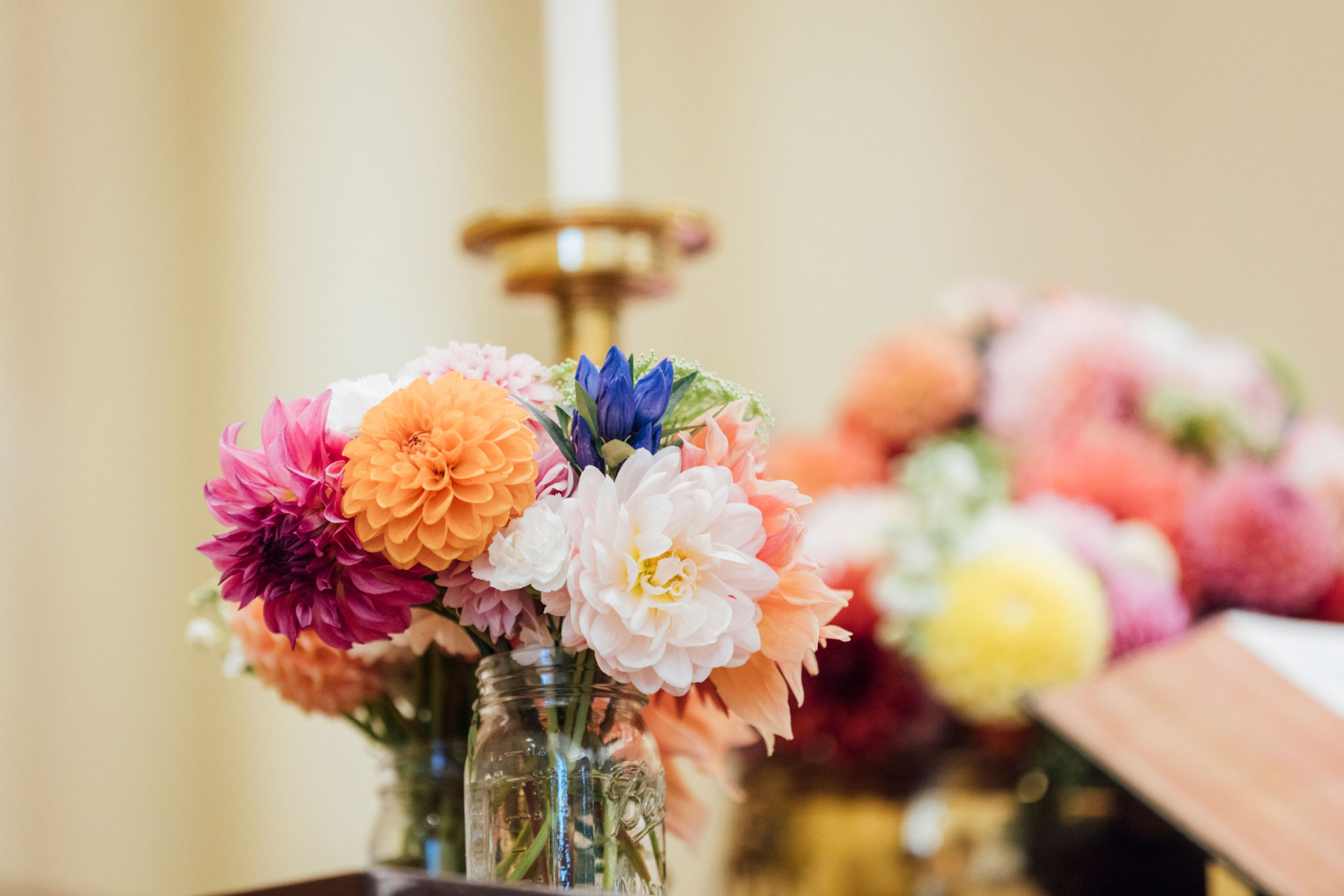 Flowers at chancel